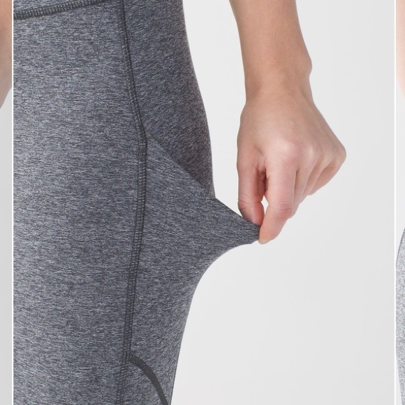 Lululemon Speed Crop Heathered Black - Picture 6 of 14